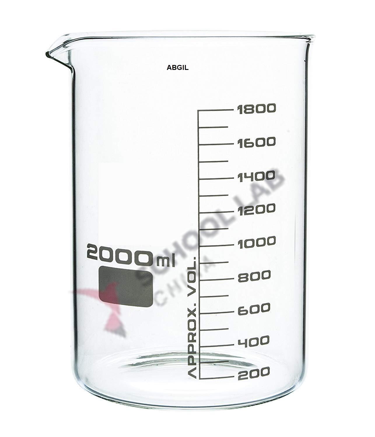 Glass Beaker, Squat Form - 2000ml